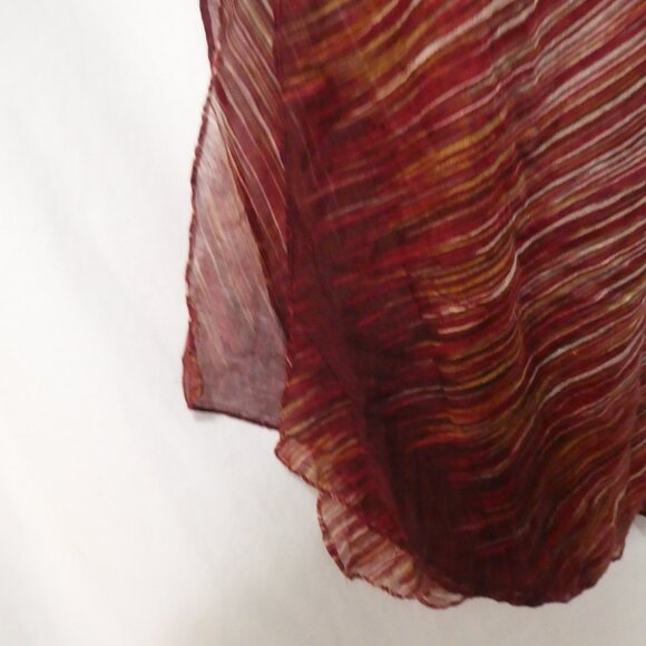 Unbranded | OS | Elegant Earthy Toned Sheer Scarf - Picture 13 of 14